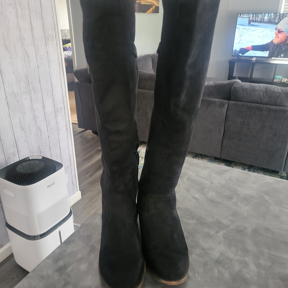 Black Knee-High Boots